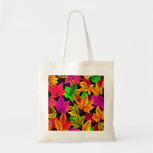 Helle Herbstlaub Leinwand Tasche
