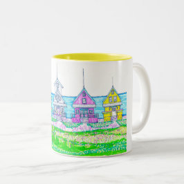 Helle Hütte Gelbe Tasse