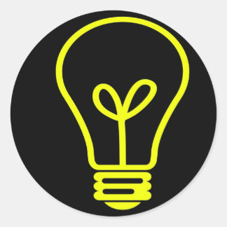 Helle Idee Runder Aufkleber