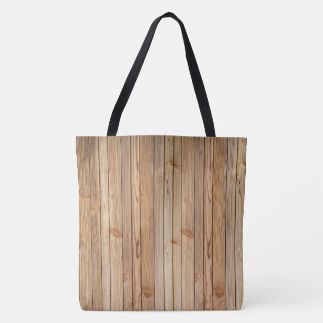 Helle Imitate Holzverkleidung Tasche (Vorderseite)