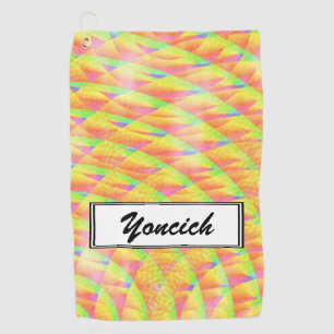 Helle Interferenz von Kenneth Yoncich Golfhandtuch