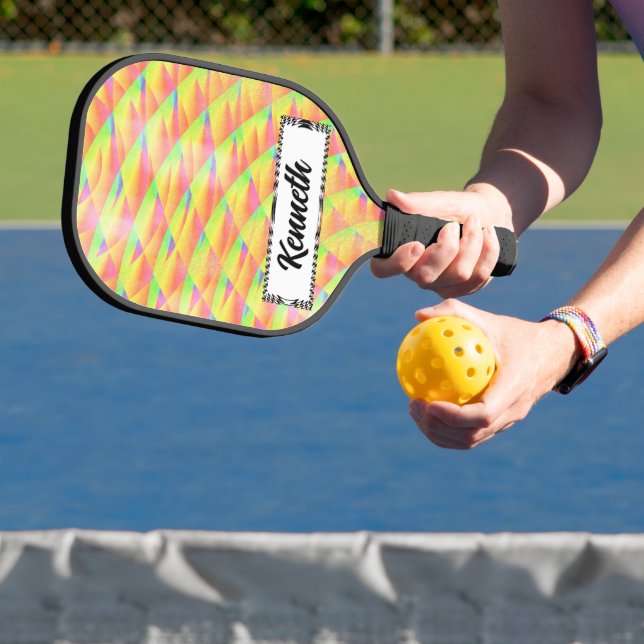 Helle Interferenz von Kenneth Yoncich Pickleball Schläger (InSitu)