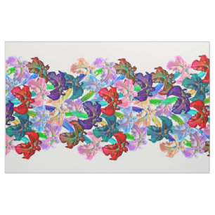 Helle Iris-große Platte Stoff