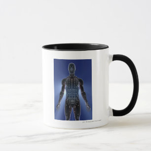 Helle Karte der Akupunkturpunkte Tasse