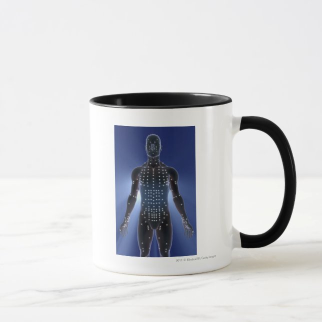 Helle Karte der Akupunkturpunkte Tasse (Rechts)
