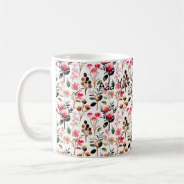 Helle kleine Blume Aquarellgeschenke Kaffeeliebhab Kaffeetasse