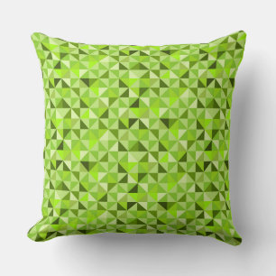 HELLE KLEINSTÜCKE GRÜNE GEOMETRISCHE MUSTER KISSEN