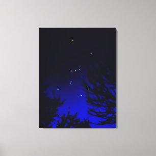 Helle Konstellation Orion mit Betelgeuse Leinwanddruck
