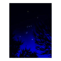 Helle Konstellation von Orion mit Betelgeuse Star