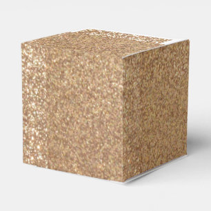 Helle kupferne Glitzer-Glitzern Geschenkschachtel