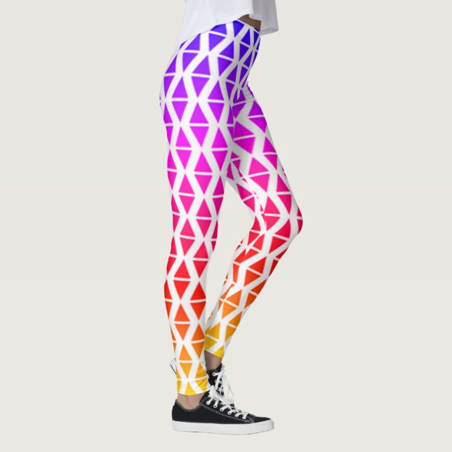 Helle, lebendige Strand Abstrakt Yoga Pants Leggin Leggings (Rechts)