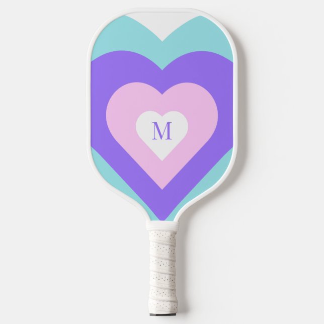 Helle Lebhaftigkeit Y2k 2000s Multiple Hearts Pick Pickleball Schläger (Vorderseite)