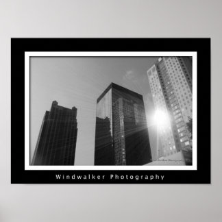 Helle Lichter, große Stadt Poster