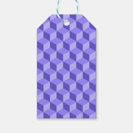 HELLE LILA GEOMETRISCHE KUBE-PATTER GESCHENKANHÄNGER