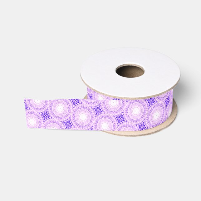 Helle lila Kreise Ripsband (Spule)
