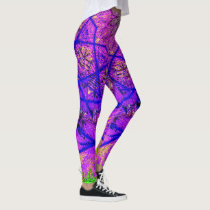 Helle Lila Muster Leggings