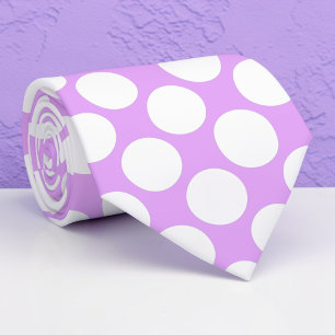 Helle lila Riesenpolka Punkte maßgeschneiderte Kra Krawatte