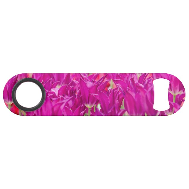 Helle Lila rosa Stellen Speed Flaschenöffner (Vorderseite (Horizontal))