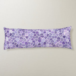 Helle Lilac und Lila Cobbled Patchwork Terrazo Pa Seitenschläferkissen