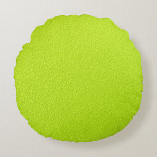 Helle Limone grüne Trendy Neonfarben Rundes Kissen