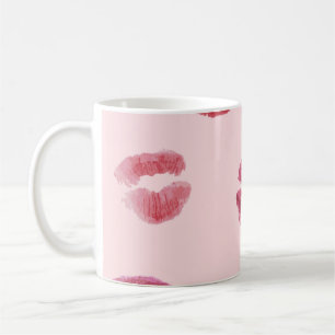 Helle Lippen Prägen Valentinmuster Kaffeetasse