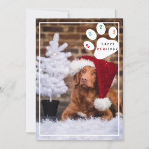 Helle lustige Weihnachtsfeiertags-Hunde-Weihnachts Feiertagskarte