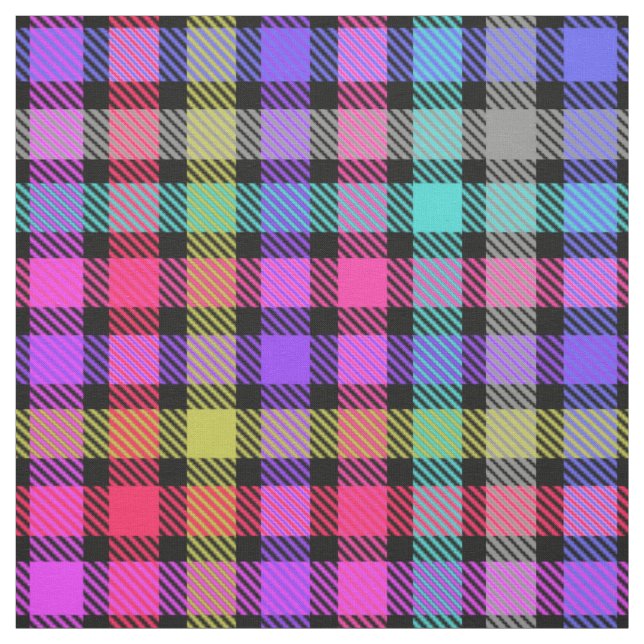 Helle Madras-Karu-Regenbogen-Karo Stoff (Muster)