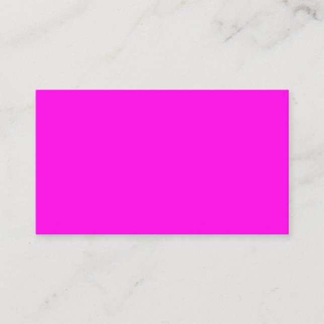 Helle Magenta (solide Farbe) Platzkarte (Vorderseite)
