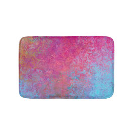Helle Magenta Sunset Abstrakte Acrylpour Badematte