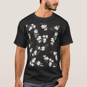Helle Magnolie Florales Nahtloses Muster T-Shirt
