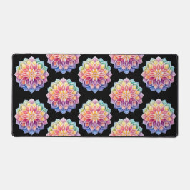 Helle Mandala-Blumen-Schreibtischmatte Schreibtischunterlage