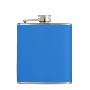 Helle Marine blau (Vollfarbe) Flachmann