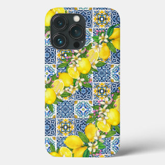 Helle mediterrane sizilianische Tiles Citrus Lemon Case-Mate iPhone Hülle