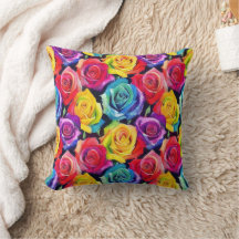 Helle mehrfarbige Aquarellrosen