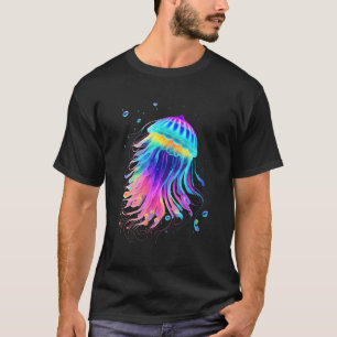 Helle, mehrfarbige, fantastische Quallenfische T-Shirt