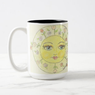 Helle mit Augen Kleine Blume Zweifarbige Tasse