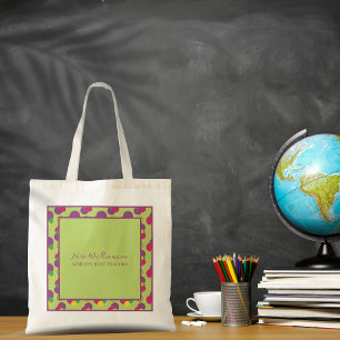 Helle moderne Abstrakte Mustertehrer-Tote-Tasche Tragetasche