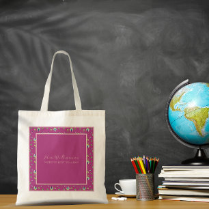 Helle, moderne Blumenlehrer-Tasche Tragetasche