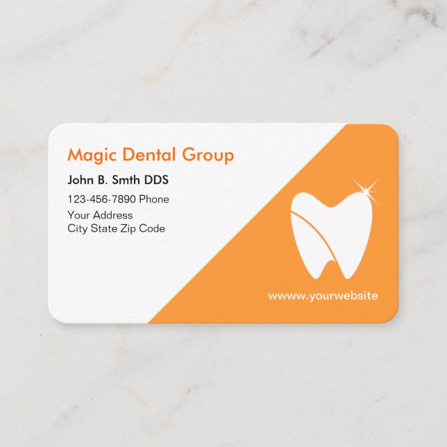 Helle, moderne Dentin Business Cards Visitenkarte (Vorderseite)