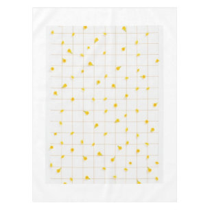 Helle moderne geometrische Mimosen-Gelb-Akzente Gi Tischdecke