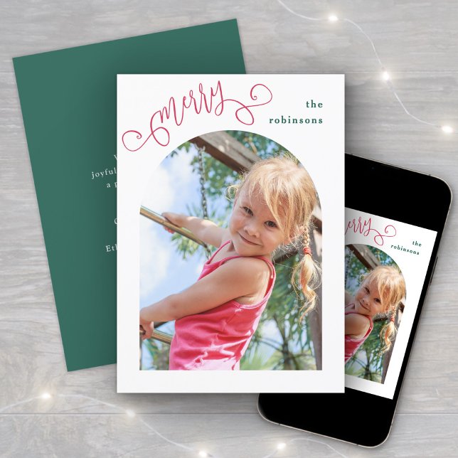 Helle moderne Schrift Merched Foto Weihnachten (Von Creator hochgeladen)