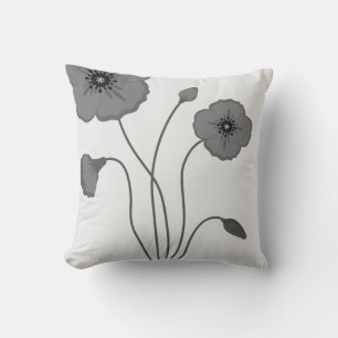Helle Mohnblume Blume bringt Natur ins Innere Kissen