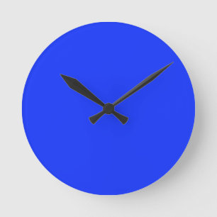 Helle Neon Blue Clock Runde Wanduhr