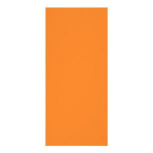 Helle Neon Orange Rack Card Werbekarte
