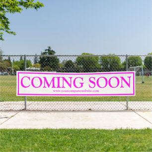 Helle Neon Pink Business kommt bald auf der Websit Banner