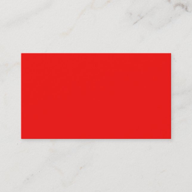 Helle Neon Red Business Card Visitenkarte (Vorderseite)