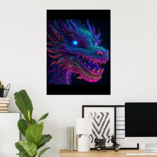 Helle (NICHT NEON) Dragon Print Poster Artwork