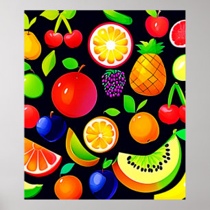 Helle Obstsammlung Poster