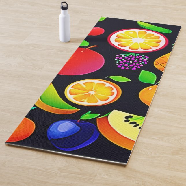Helle Obstsammlung Yogamatte (Beispiel)