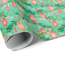 Helle Palm Beach Weihnachtsschmuck Wasserfarbe Geschenkpapier